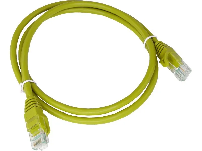 A-LAN U/UTP Cat.5e (Gigabit) Καλώδιο Δικτύου Ethernet 0.25m Κίτρινο KKU5ZOL0.25 - Image 1