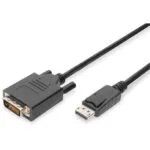 Digitus Cable DVI-D male - DisplayPort male 3m Μαύρο (DB-340301-030-S)