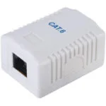 Equip Μονή Εξωτερική Πρίζα Δικτύου RJ45 Τύπου Cat6 σε Λευκό Χρώμα 235213