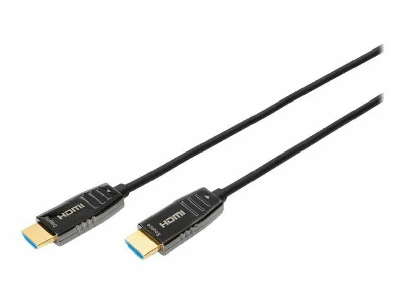 Digitus HDMI 2.1 Ultra High Speed 48Gbps 4K 120Hz HDR VRR Cable HDMI male - HDMI male 20m Μαύρο AK-330126-200-S - Image 1