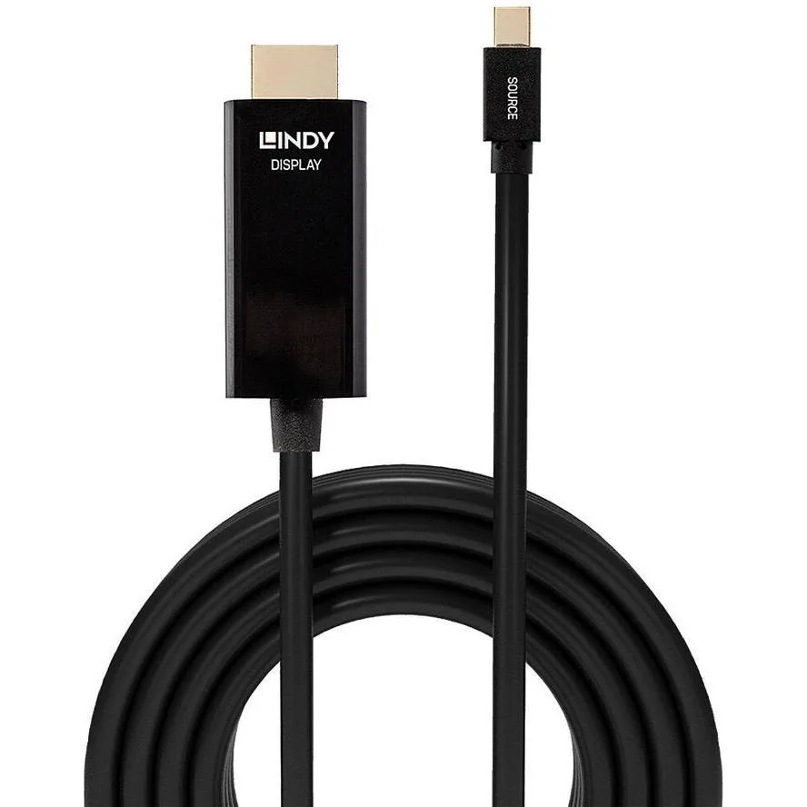 Lindy Cable mini DisplayPort male - HDMI male 3m Μαύρο (36928) - Image 1