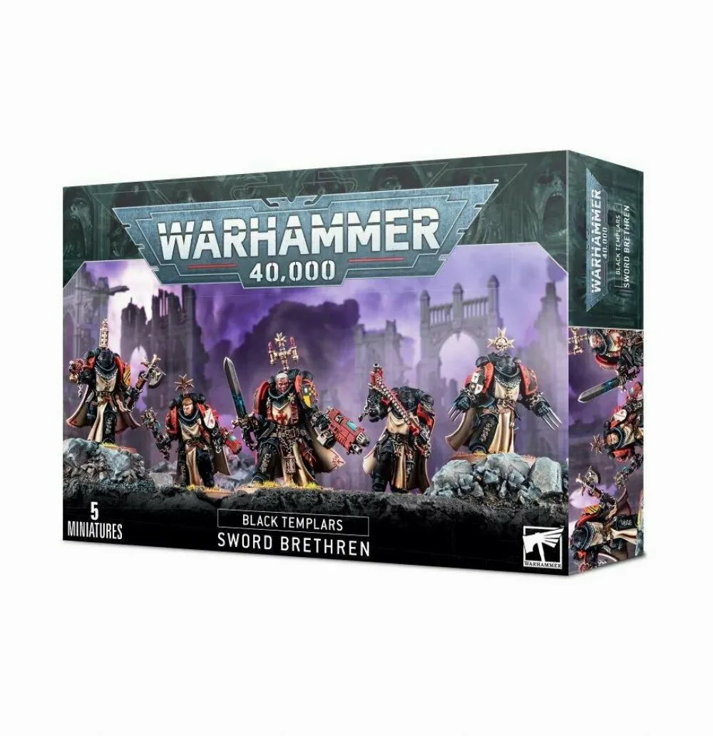 Games Workshop Warhammer Black Templars: Black Templars Sword Brethren Figure - Image 1