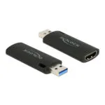 DeLock Μετατροπέας USB-A male σε HDMI female 1τμχ 88307