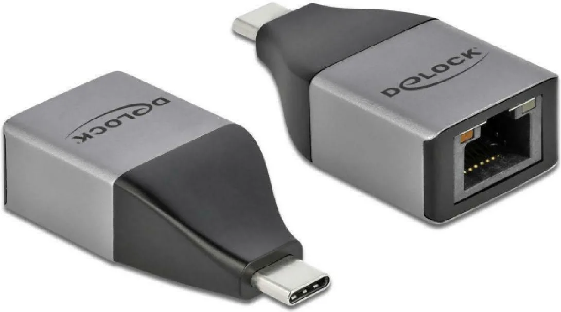 20220209095630_delock_64118_usb_c_antaptoras_diktyou_gia_ensyrmati_syndesi_gigabit_ethernet.jpeg DeLock 64118 Αντάπτορας Δικτύου USB-C με Ενσύρματη Σύνδεση Gigabit Ethernet - Image 1