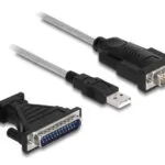 DeLock Καλώδιο USB-A σε RS232 25-pin male / RS232 9-pin male 1.8m