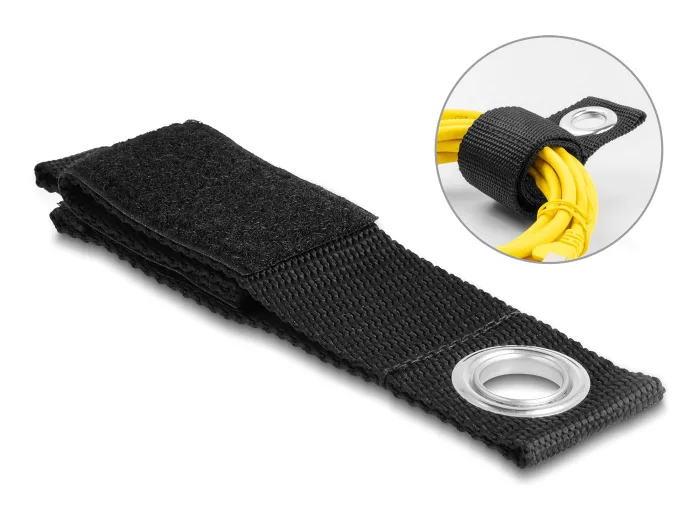 DeLock Δεματικά Καλωδίων Πλαστικά 260mmx38mm σε Μαύρο χρώμα (5τμχ) (19560) - Image 1