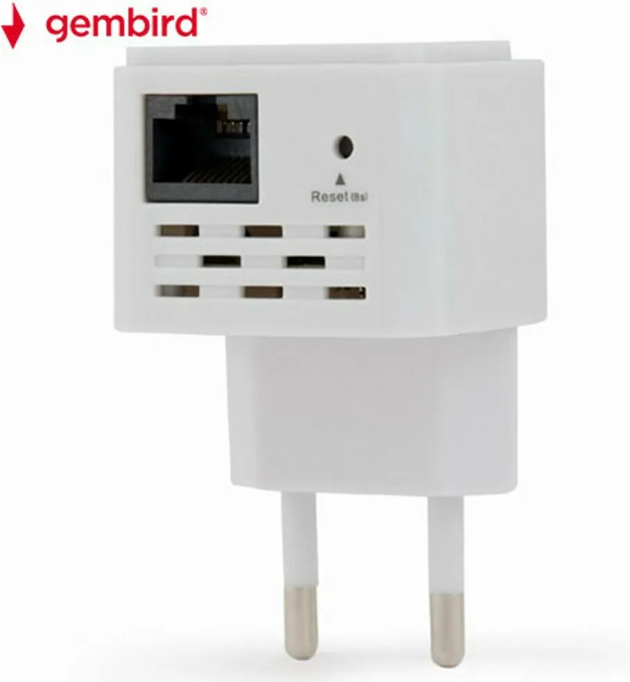Gembird WNP-RP300-03 WiFi Extender Single Band (2.4GHz) 300Mbps White - Image 1
