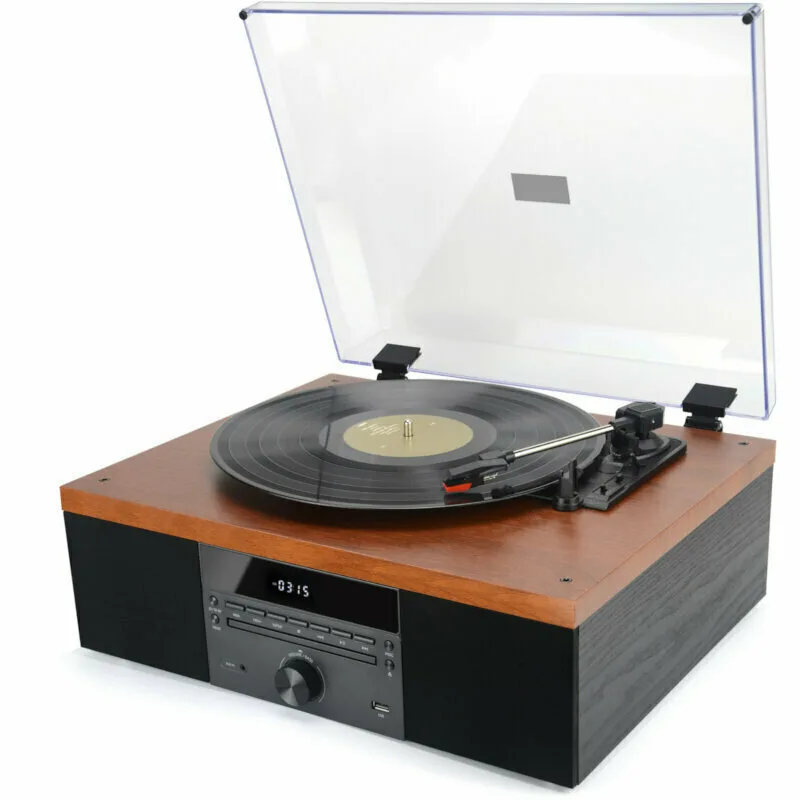 Akai ATT-14BT Πικάπ με Προενίσχυση και Ενσωματωμένα Ηχεία Μαύρο - Image 1