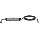 Lindy USB-C Docking Station με HDMI 4K PD Ασημί (43326)