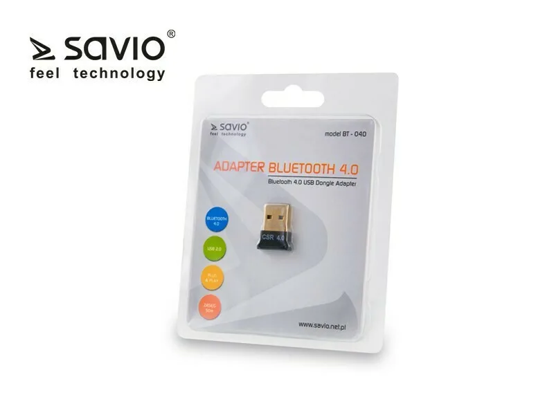 20220228124735_savio_bt_040_usb_bluetooth_4_0_adapter.jpeg Savio BT-040 USB Bluetooth 4.0 Adapter με Εμβέλεια 50m - Image 1