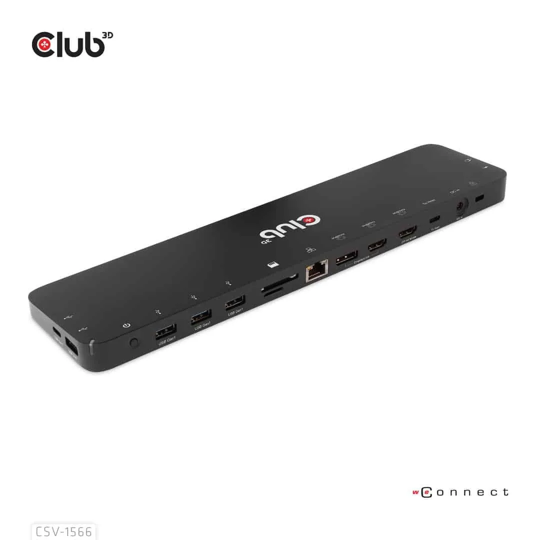 Club3D USB-C Docking Station με HDMI/DisplayPort 4K PD Ethernet Μαύρο (CSV-1566) - Image 1