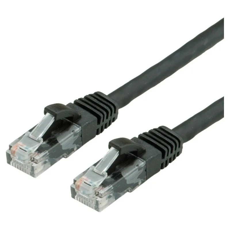 Value U/UTP Cat.6a (Gigabit) Καλώδιο Δικτύου Ethernet 0.5m Μαύρο 21.99.1460-100 - Image 1
