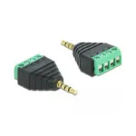 DeLock Βύσμα 3.5mm Jack male Μαύρο 65453