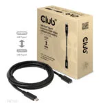 Club3D USB 3.1 Cable USB-C male - USB-C female 60W PD Μαύρο 2m CAC-1529