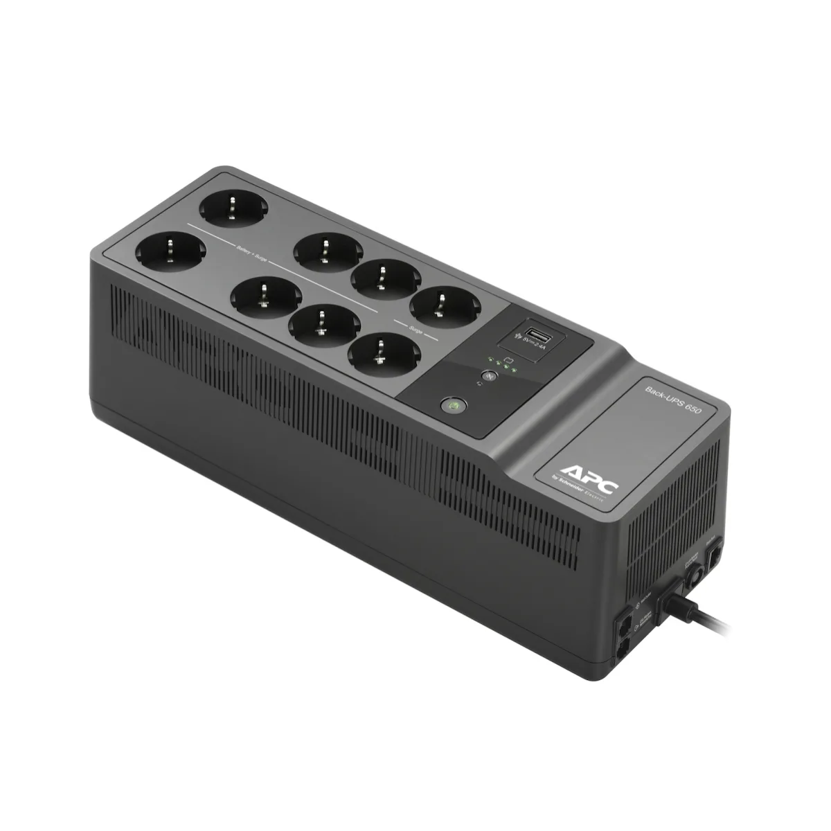 APC Back-UPS Off-Line 650VA 400W με 8 Schuko Πρίζες - Image 1