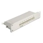 DeLock Patch Panel για Rack 1U 10" 8 Θυρών cat6a Γκρι 66873