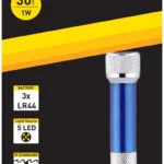 Entac Φακός Μπρελόκ LED IP44 με Μέγιστη Φωτεινότητα 30lm EFL-5LED-KC 15.007.0008