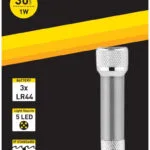 Entac Φακός Μπρελόκ LED IP44 με Μέγιστη Φωτεινότητα 30lm EFL-5LED-KC-S 15.007.0085