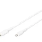 Digitus USB-C to Lightning Cable Λευκό 1m (DB-600109-010-W)
