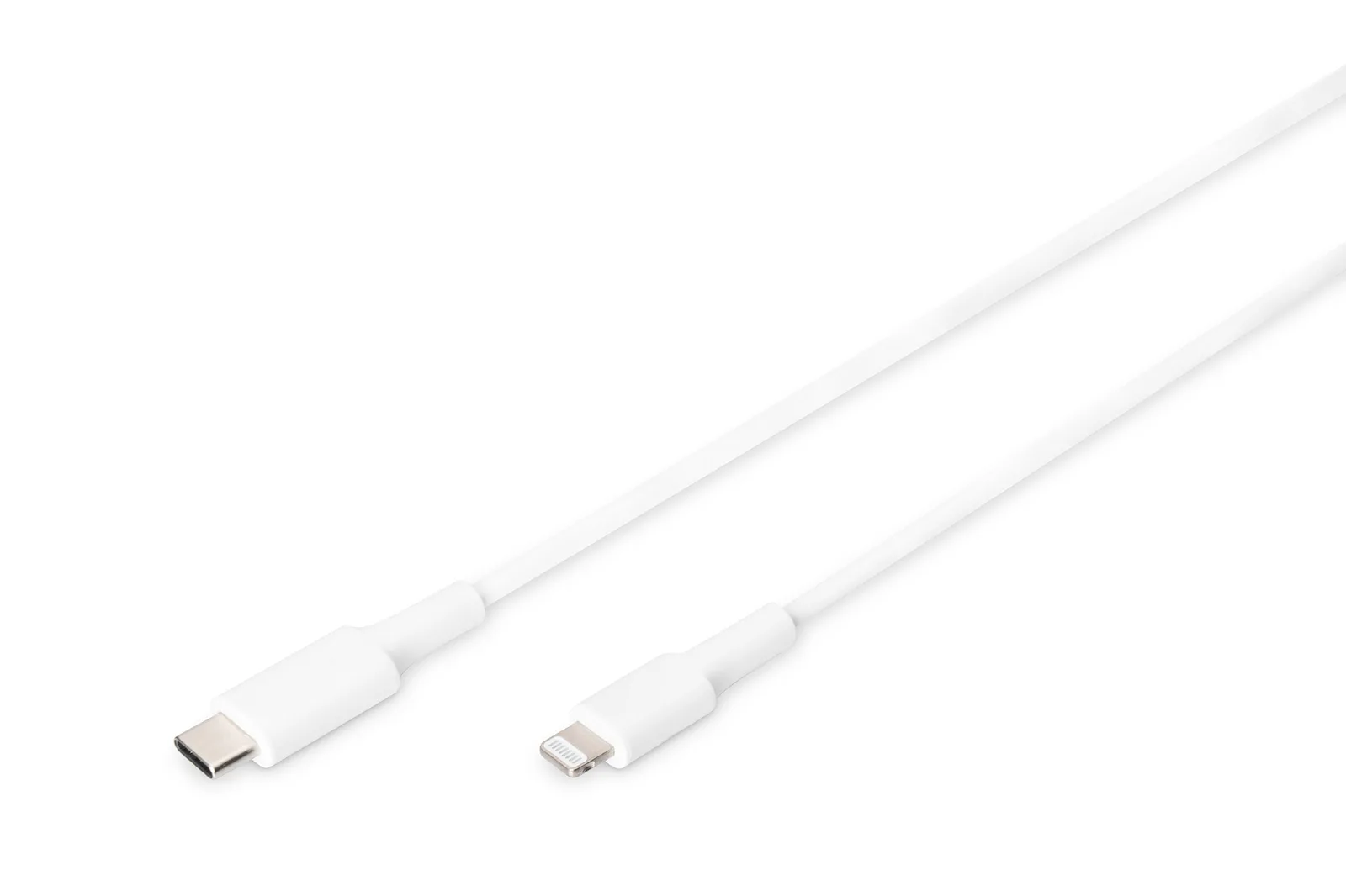 20220321095130_digitus_usb_2_0_cable_usb_c_male_lightning_leyko_1m_db_600109_010_w.jpeg Digitus USB-C to Lightning Cable Λευκό 1m (DB-600109-010-W) - Image 1