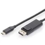 Digitus USB 2.0 Cable USB-C male - DisplayPort Μαύρο 2m AK-300333-020-S