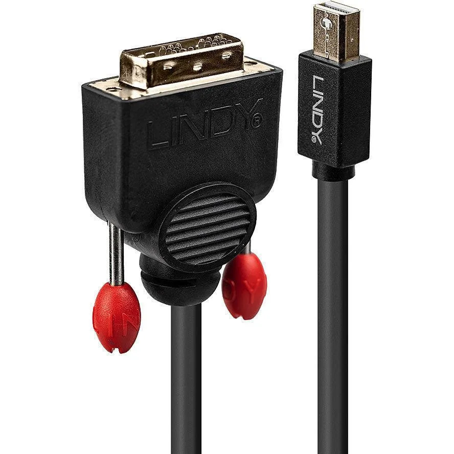 20220323113059_lindy_cable_dvi_d_male_mini_displayport_male_3m_mayro_41953.jpeg Lindy Cable DVI-D male - mini DisplayPort male 3m Μαύρο (41953) - Image 1