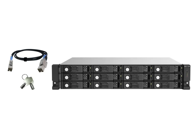 QNap TL-R1220SEP-RP Θήκη για 12 Σκληρούς Δίσκους 2.5" / 3.5" SATA III TL-R1220SEP-RP - Image 1