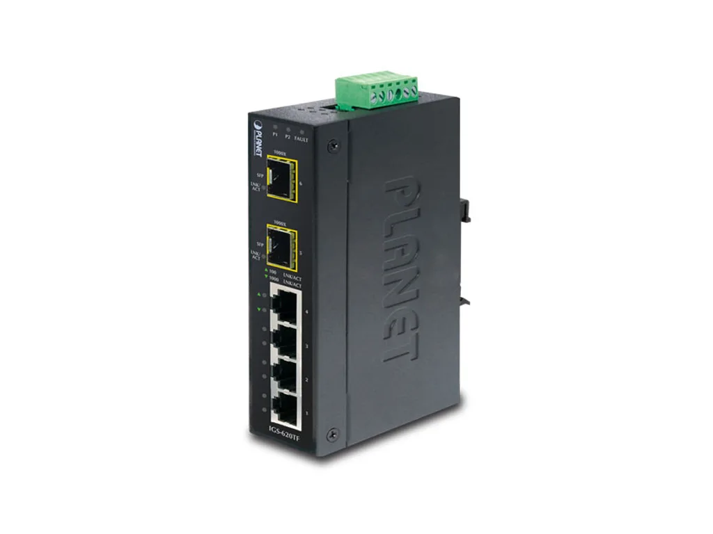 Planet IGS-620TF Unmanaged L2 Switch με 4 Θύρες Gigabit (1Gbps) Ethernet και 2 SFP Θύρες - Image 1