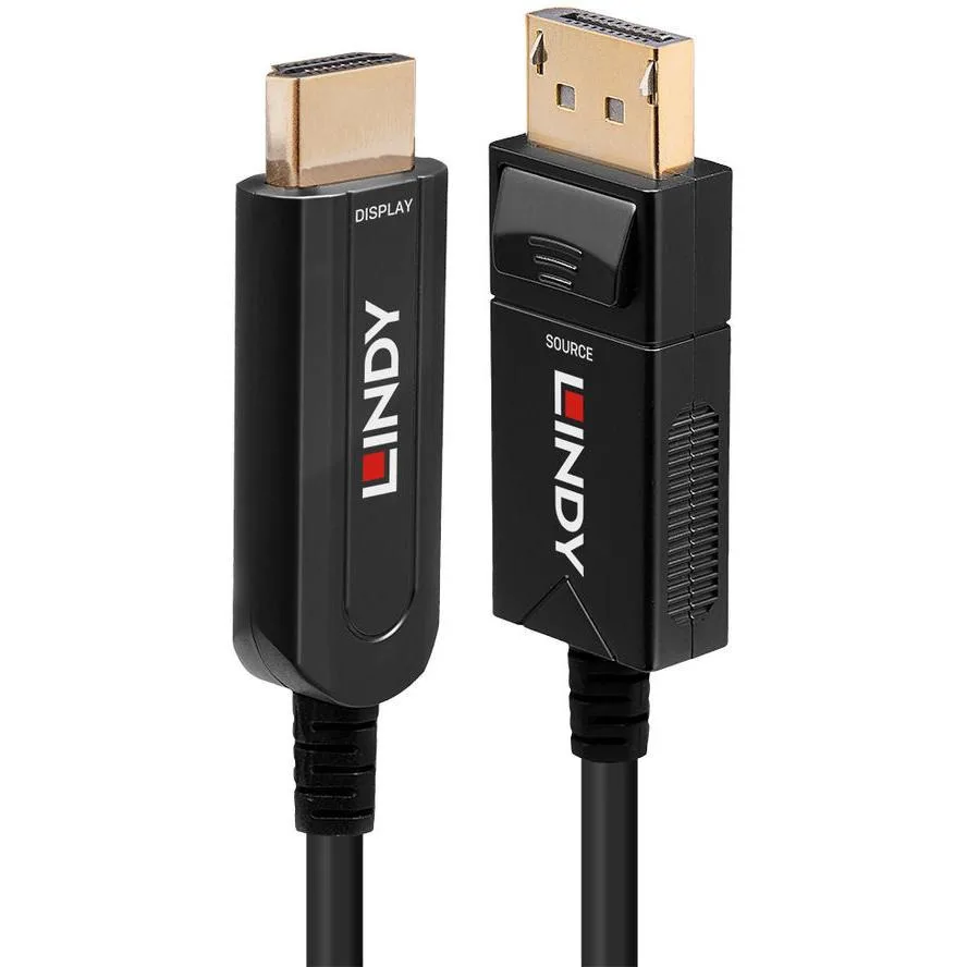 Lindy Cable DisplayPort male - HDMI male 10m Μαύρο (38490) - Image 1