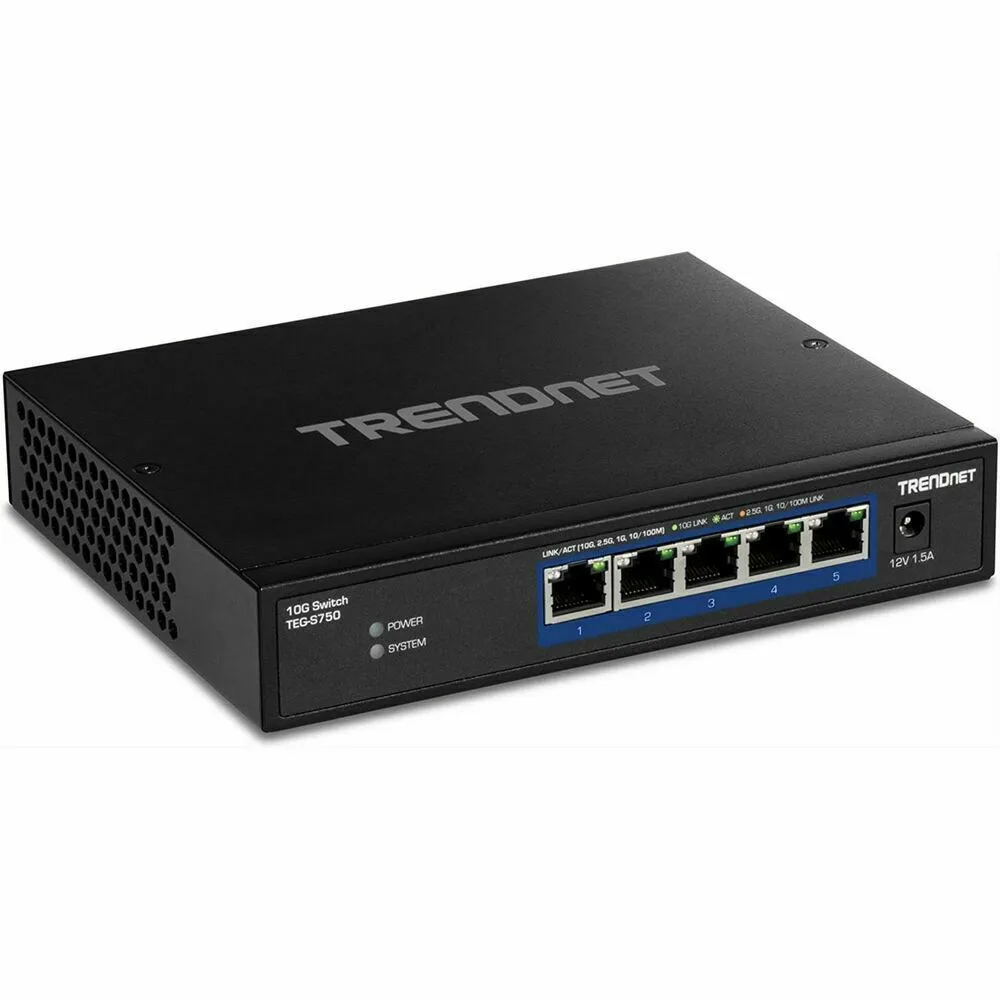 Trendnet TEG-S750 Unmanaged L2 Switch με 5 Θύρες Gigabit (10Gbps) Ethernet - Image 1