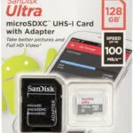 Sandisk Ultra microSDXC 128GB U1 A1 UHS-I 100MB/s με αντάπτορα
