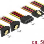 DeLock 15-Pin Sata - 15-Pin Sata Cable 0.15m Πολύχρωμο (60152)