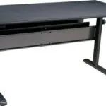 Ηλεκτρικό Γραφείο Gaming Bale Station Ξύλινο Black με Μεταλλικά Πόδια & Ρυθμιζόμενο Ύψος 150x70x73.5εκ. GD-LBS-BRHANX-01