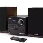 Sharp Ηχοσύστημα 2.0 XLB517 GC-15-XLB517DBR 7.5W με CD / Digital Media Player και Bluetooth Καφέ