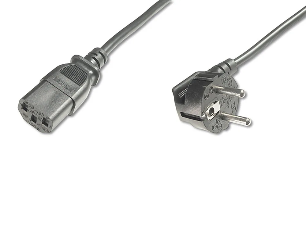 Digitus Schuko - IEC C13 Cable 1.8m Μαύρο AK-440100-018-S - Image 1