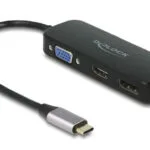 DeLock Μετατροπέας USB-C male σε DisplayPort / HDMI / VGA female 1τμχ 64156