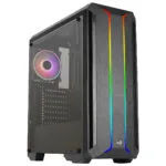 Aerocool Skyline ARGB Gaming Midi Tower Κουτί Υπολογιστή με Πλαϊνό Παράθυρο Μαύρο
