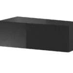 Έπιπλο Τηλεόρασης Vigo Slant Black / Black Gloss Μ90xΠ30xΥ40cm