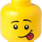 LEGO Παιδικό Κουτί Αποθήκευσης από Πλαστικό Head Κίτρινο 24x24x27cm 40321726