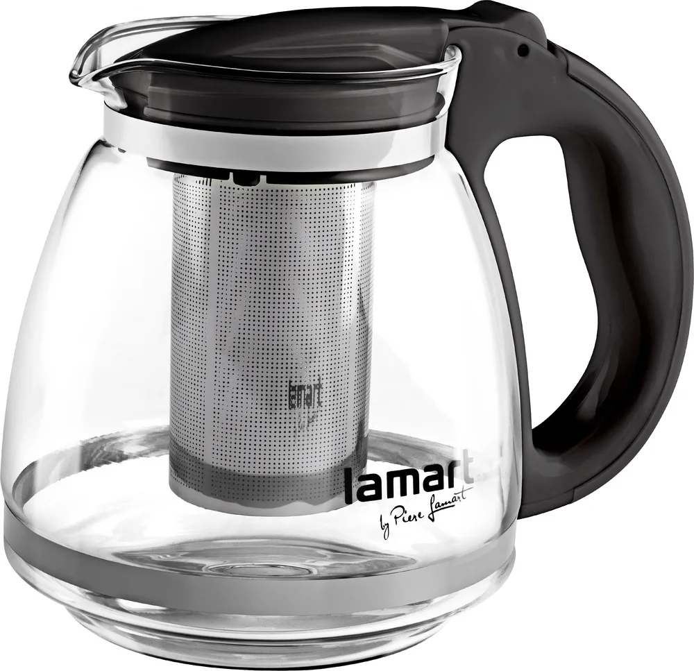 20220510152907_lamart_vrastiras_gyalinos_me_filtro_mayri_1500ml_lt7027.jpeg Lamart Βραστήρας με Φίλτρο Γυάλινος Μαύρη 1500ml LT7027 - Image 1