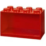 Παιδικό Ράφι Κουτί Wall Landscape 8 Studs Δαπέδου Red 31.8x15.9x21.1εκ. 41151730