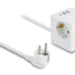 DeLock PowerCube Aσφαλείας 3 Θέσεων με 2 USB-A, 1 USB-C και Καλώδιο 1.5m 11497