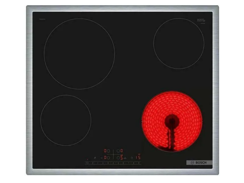20220511154312_bosch_pke645fp2e_keramiki_estia_aytonomi_58_3x_inox.jpeg Bosch Serie 6 Κεραμική Εστία με Πλαίσιο Αυτόνομη με Λειτουργία Κλειδώματος 58.3x51.3εκ. PKE645FP2E - Image 1