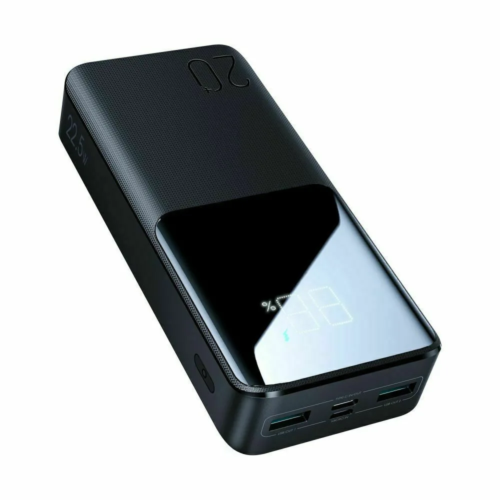 20220608122910_joyroom_jr_qp192_power_bank_20000mah_22_5w_me_2_thyres_usb_a_kai_thyra_usb_c_mayro.jpeg Joyroom JR-QP192 Power Bank 20000mAh 22.5W με 2 Θύρες USB-A και Θύρα USB-C Μαύρο - Image 1