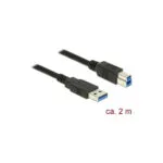 DeLock USB 3.0 Cable USB-A male - USB-B male 2m (85068)