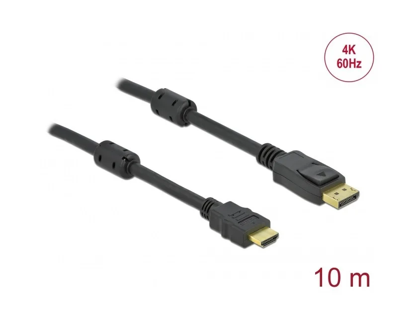 20220609135355_delock_cable_displayport_male_hdmi_male_10m_mayro_85960.jpeg DeLock Cable DisplayPort male - HDMI male 10m Μαύρο (85960) - Image 1