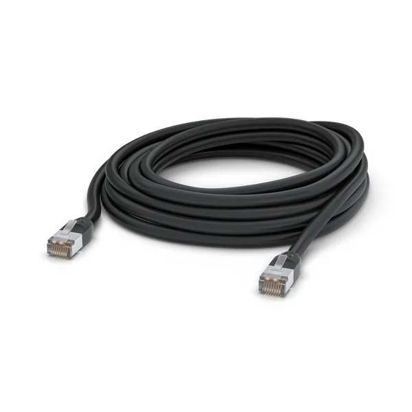 Ubiquiti U/FTP (STP) Cat.5e (Gigabit) Καλώδιο Δικτύου Ethernet εξωτερικού χώρου 8m Μαύρο UACC-CABLE-PATCH-OUTDOOR-8M-BK - Image 1