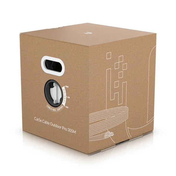 Ubiquiti U/FTP (STP) Cat.5e (Gigabit) Καλώδιο Δικτύου Ethernet εξωτερικού χώρου χωρίς ακροδέκτες 305m Λευκό UACC-CABLE-C5E-OUTDOOR-PRO-305M-W - Image 1