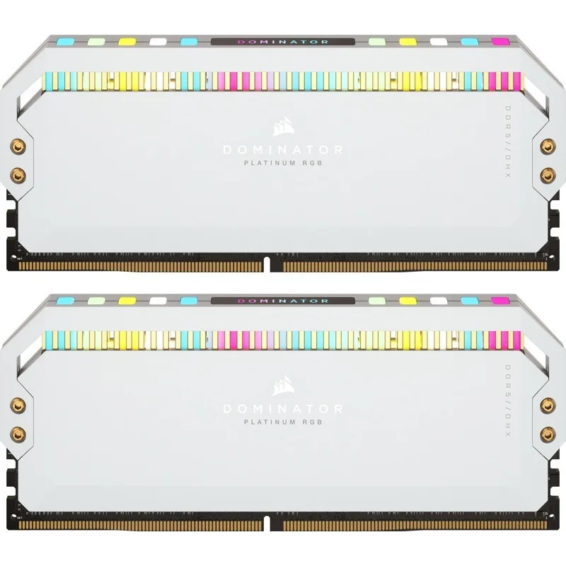 Corsair Dominator Platinum RGB DDR5 32GB RAM με 2x16GB Modules και Ταχύτητα 6200 για Desktop CMT32GX5M2X6200C36W - Image 1