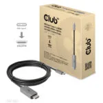 Club3D HDMI 2.1 Ultra High Speed 48Gbps 4K 120Hz HDR VRR Cable HDMI male - USB-C male 3m Μαύρο CAC-1587